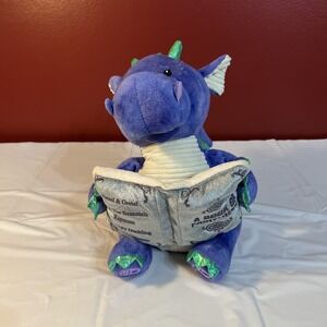 Cuddle Barn Dalton the Storytelling Dragon Animated Plush Talking Reads 5 Tales